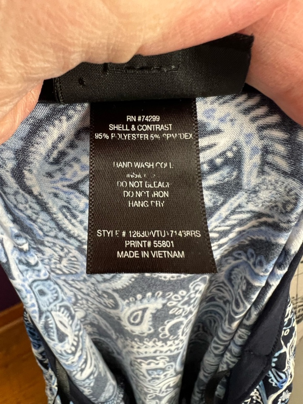 Enfocus Studio Short Sleeve Paisley Keyhole Dress - Picture 8 of 8